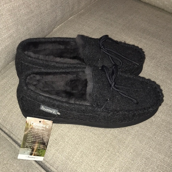 mens bearpaw moccasin slippers